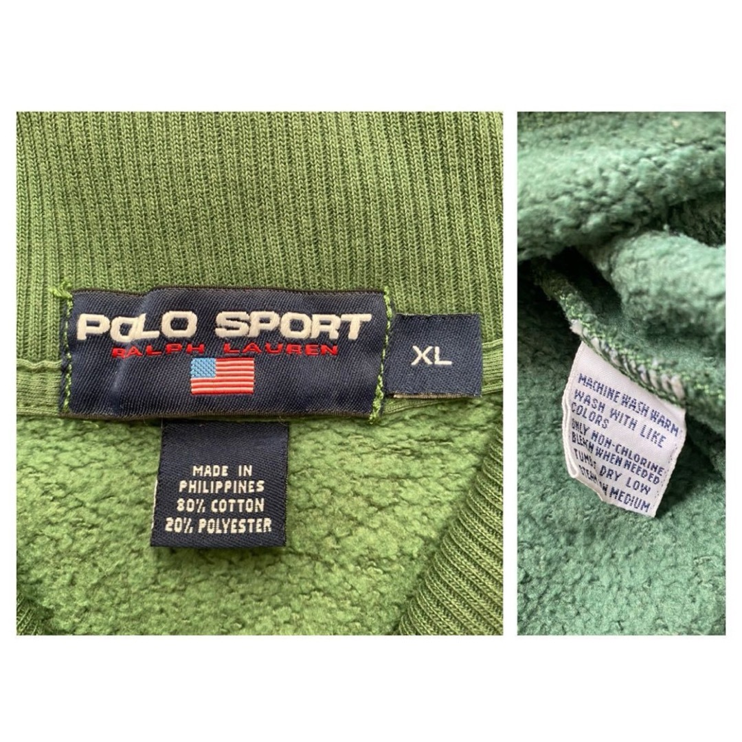 POLO RALPH LAUREN(ポロラルフローレン)の90s POLO SPORT ラルフローレン　ショールカラー スウェット XXL メンズのトップス(スウェット)の商品写真