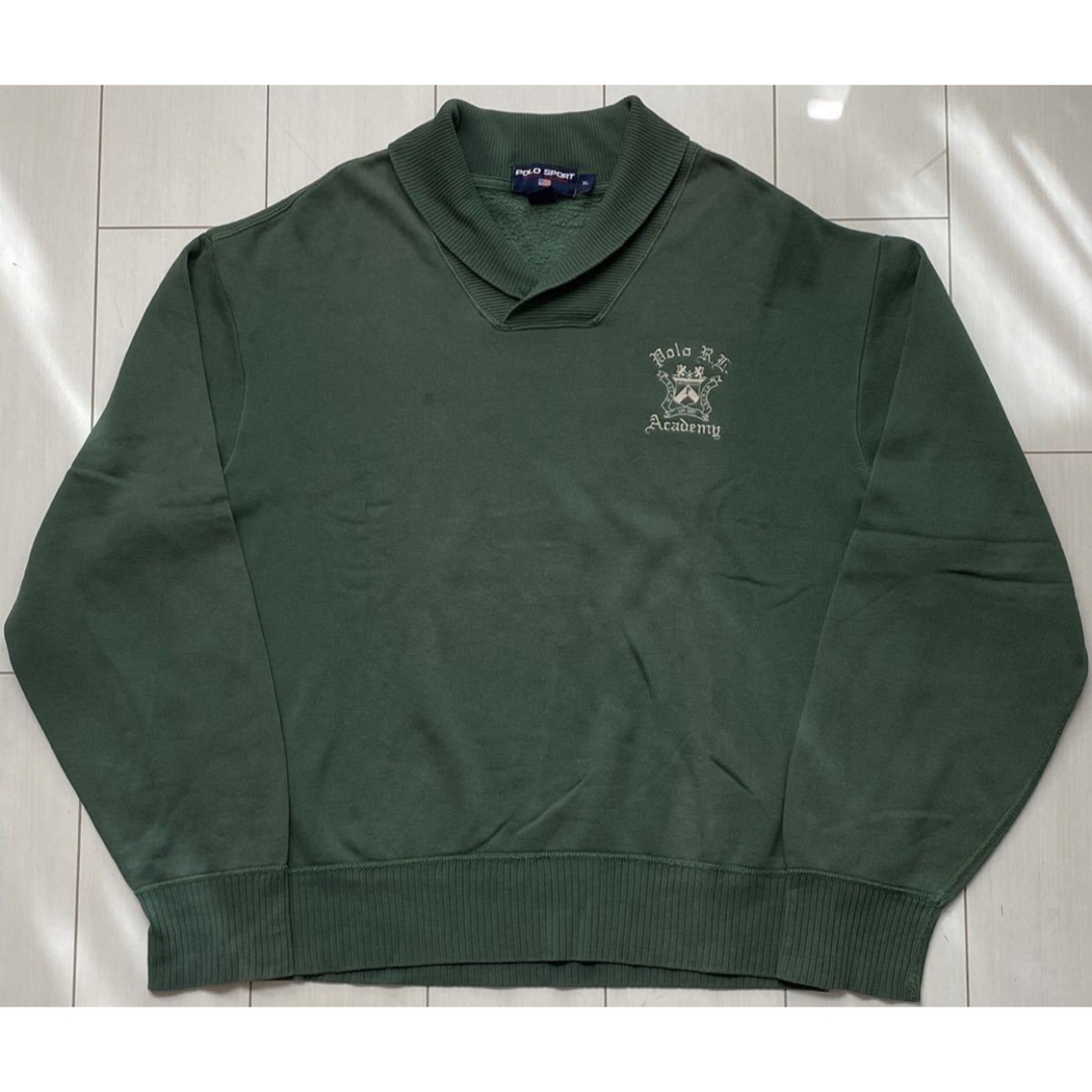 POLO RALPH LAUREN(ポロラルフローレン)の90s POLO SPORT ラルフローレン　ショールカラー スウェット XXL メンズのトップス(スウェット)の商品写真