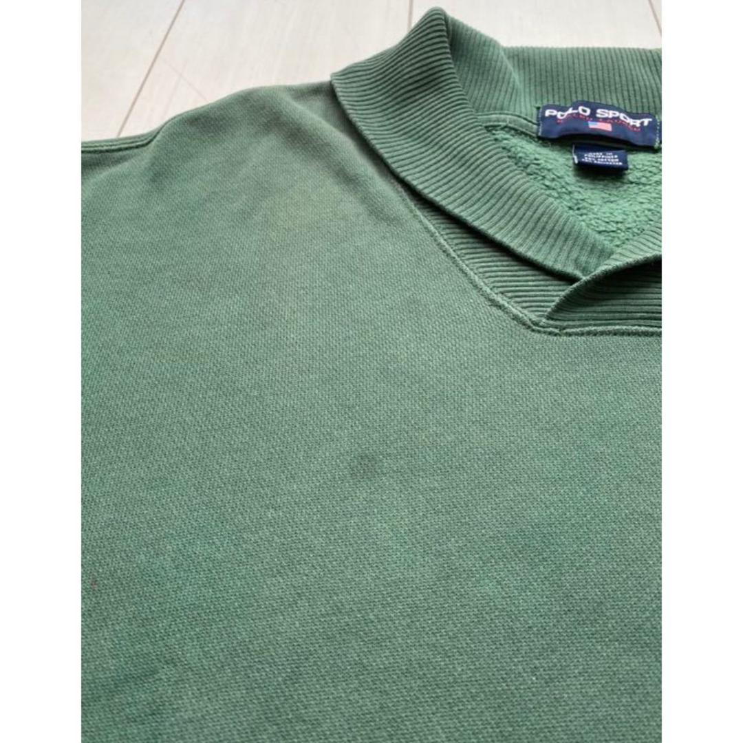 POLO RALPH LAUREN(ポロラルフローレン)の90s POLO SPORT ラルフローレン　ショールカラー スウェット XXL メンズのトップス(スウェット)の商品写真