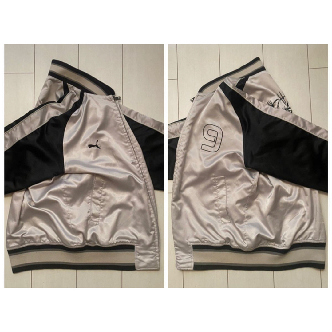 PUMA(プーマ)のpuma 虎 タイガー 刺繍 サテン スカジャン ジャケット ツートーン XL メンズのジャケット/アウター(スカジャン)の商品写真