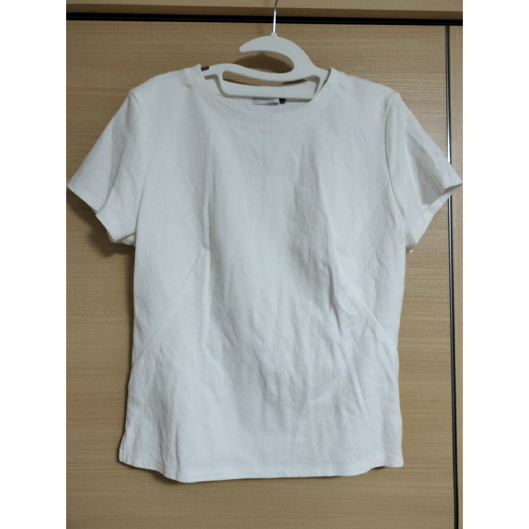 overE　ベーシックTシャツ　ホワイト レディースのトップス(Tシャツ(半袖/袖なし))の商品写真