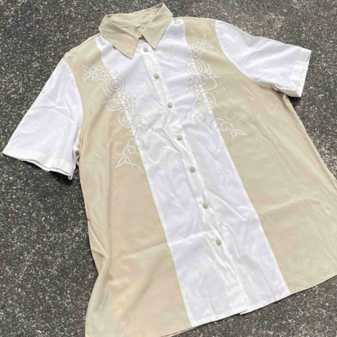 【極希少】Champagne gold switching shirt メンズのトップス(シャツ)の商品写真