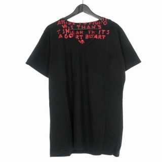 マルタンマルジェラ(Maison Martin Margiela)のメゾンマルジェラ 20SS エイズ Tシャツ カットソー 半袖 M ブラック 黒(Tシャツ/カットソー(半袖/袖なし))