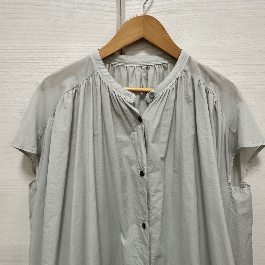 LAUTREAMONT(ロートレアモン)のLAUTREAMONT ナイロンコットンのチュニックシャツ レディースのワンピース(ひざ丈ワンピース)の商品写真