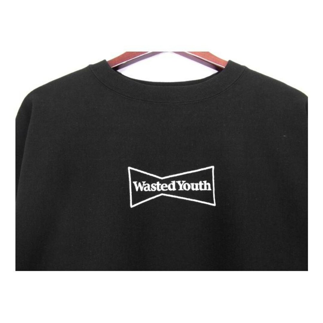 ウェステッドユース Wasted Youth ■ 24SS 【 Heavy weight sweatshirt #2 】 フロント ロゴ 刺繍 ヘビー ウェイト トレーナー クルー ネック　h0565 メンズのトップス(スウェット)の商品写真