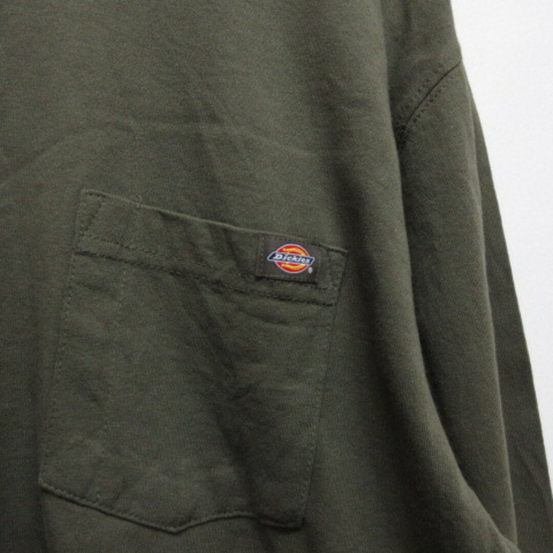 Dickies(ディッキーズ)のディッキーズ Dickies 長袖 ポケット Tシャツ カットソー L カーキ メンズのトップス(Tシャツ/カットソー(七分/長袖))の商品写真