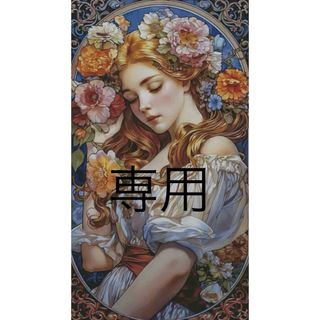 クロスステッチキット　百花繚乱の美女(11CT、48×82cm、図案印刷あり)(生地/糸)