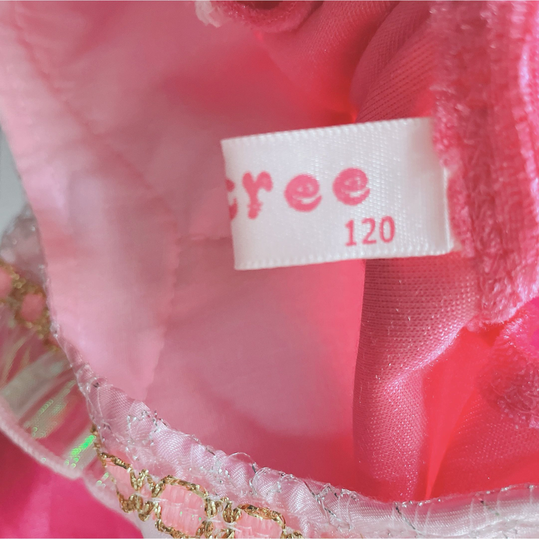 プリンセス　ドレス120 キッズ/ベビー/マタニティのキッズ服女の子用(90cm~)(ドレス/フォーマル)の商品写真