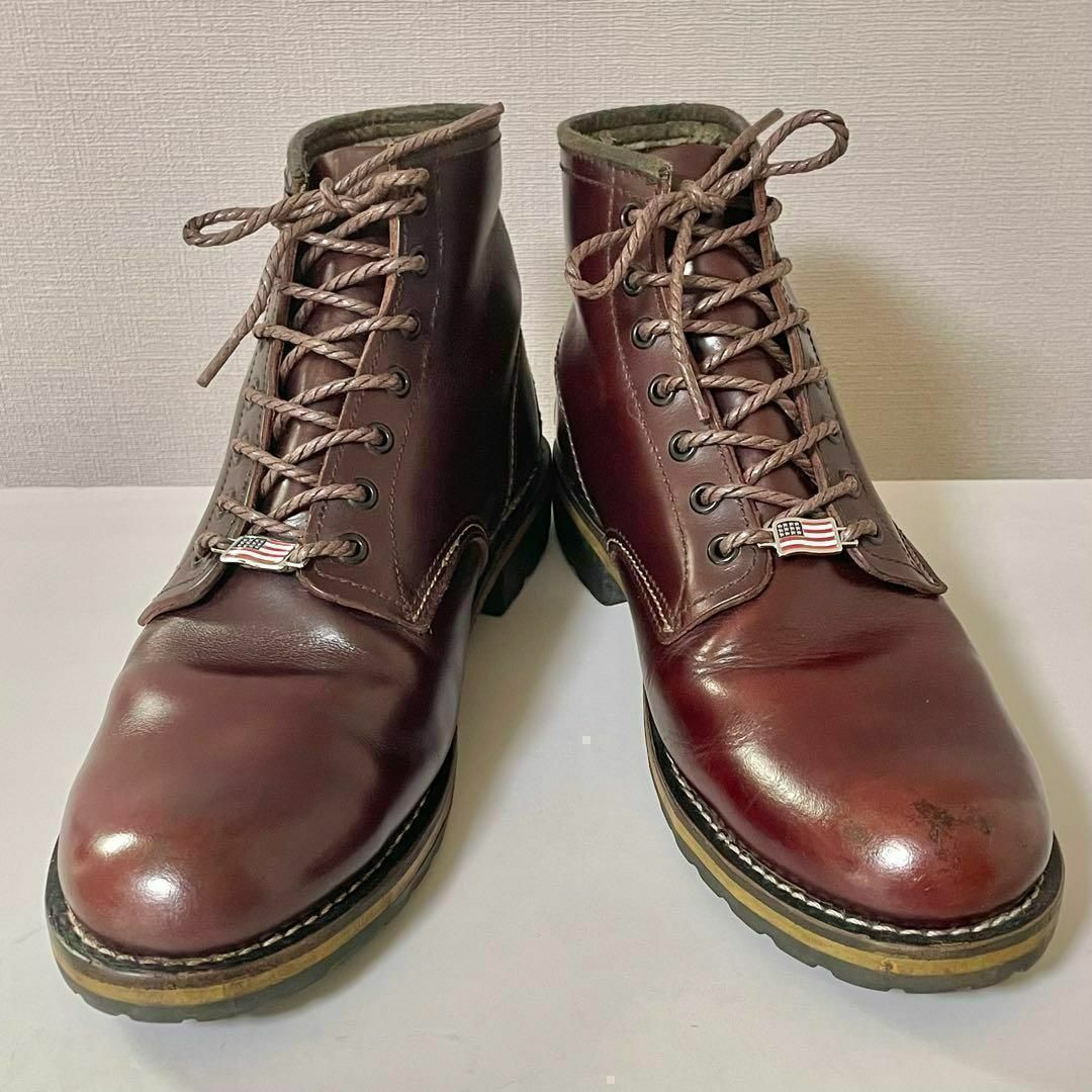 【REDWING刻印】星条旗レースキーパー  靴紐長さ調整 アメカジ古着ワーク メンズの靴/シューズ(ブーツ)の商品写真