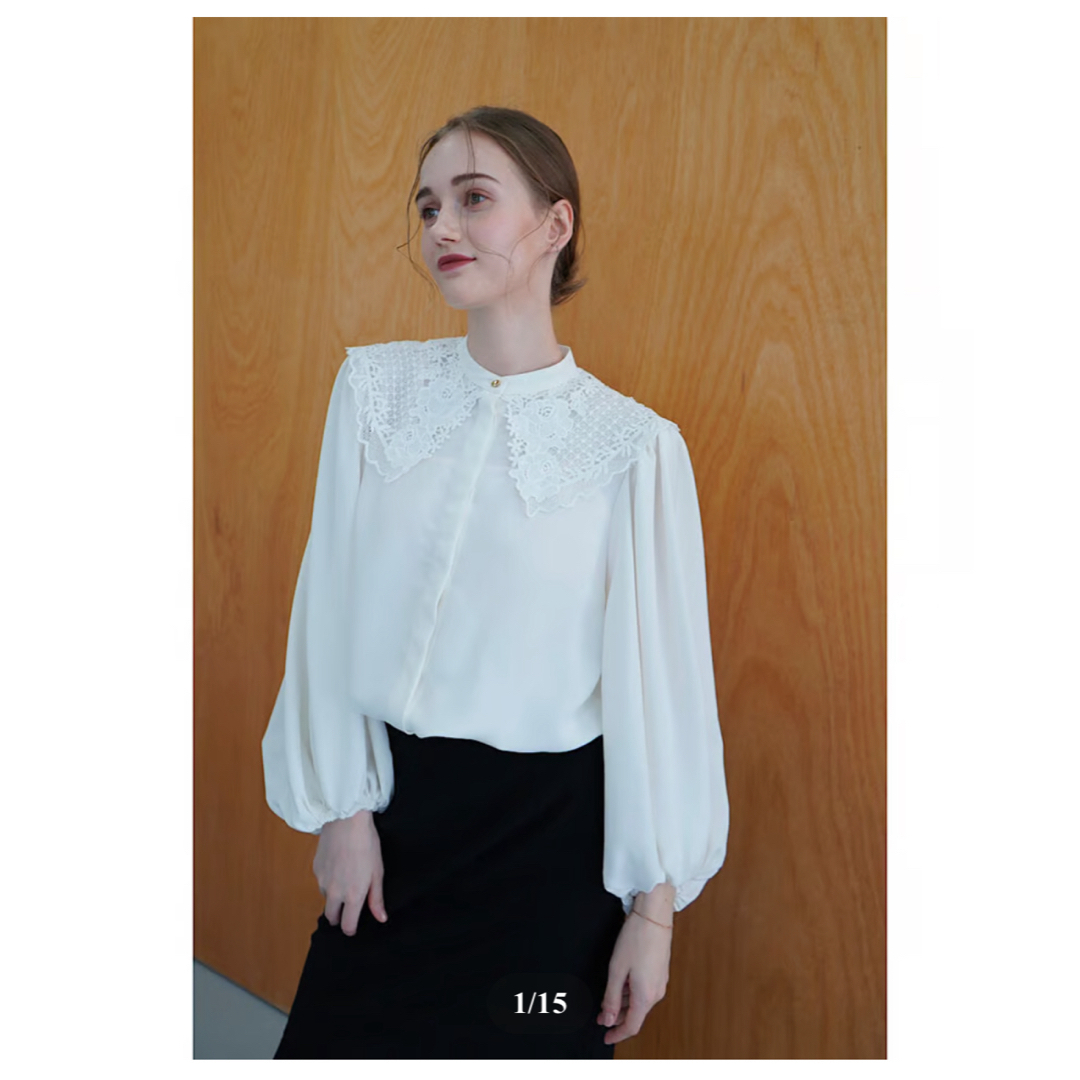 Mila Owen(ミラオーウェン)のacka classic lace blouse レディースのトップス(シャツ/ブラウス(長袖/七分))の商品写真