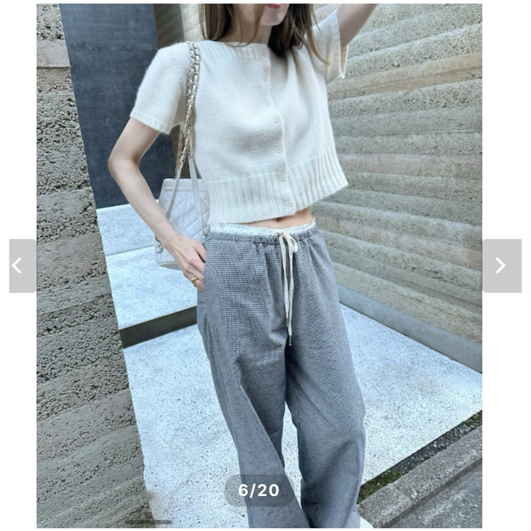 Adam et Rope'(アダムエロぺ)のponpon waist layering pt レディースのパンツ(その他)の商品写真