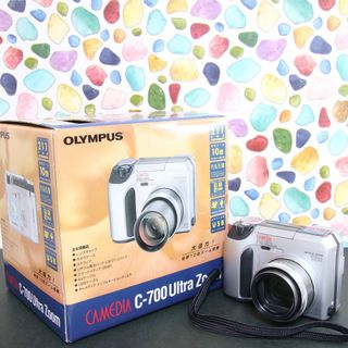 オリンパス(OLYMPUS)の♥︎◇OLYMPUS CAMEDIA C-700 ◇レトロデジカメ♪ ◇元箱付き(コンパクトデジタルカメラ)