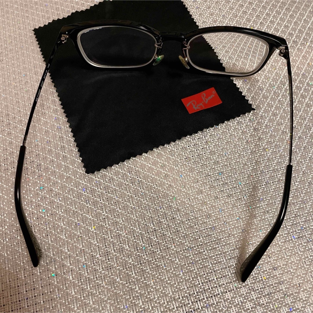 Ray-Ban(レイバン)の【Ray ban レイバン】ブラック メガネ フレーム 眼鏡ケース付き メンズのファッション小物(サングラス/メガネ)の商品写真