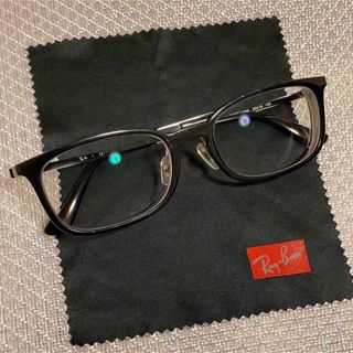 レイバン(Ray-Ban)の【Ray ban レイバン】ブラック メガネ フレーム 眼鏡ケース付き(サングラス/メガネ)