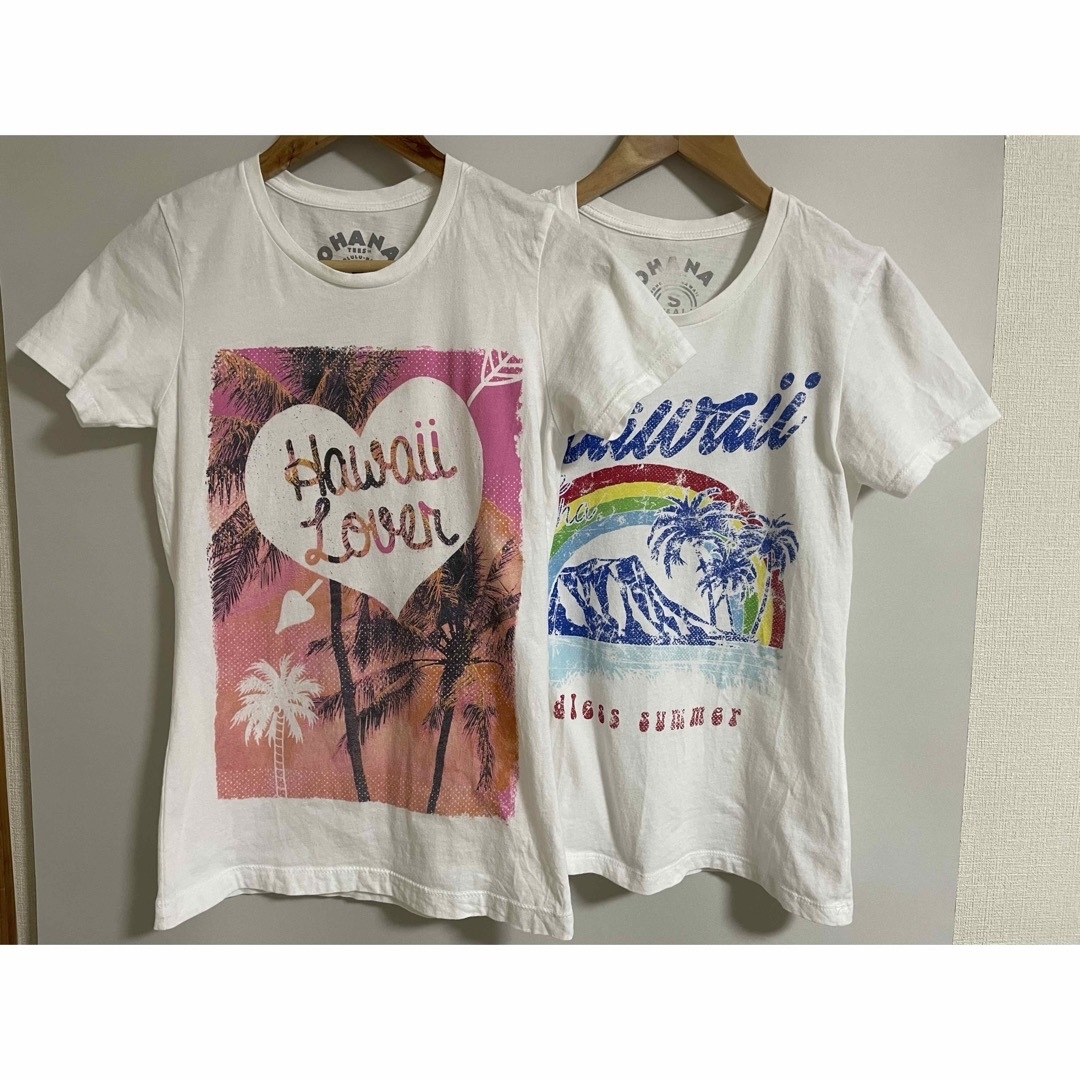 Tシャツ　ハワイ　2枚セット キッズ/ベビー/マタニティのキッズ服女の子用(90cm~)(Tシャツ/カットソー)の商品写真