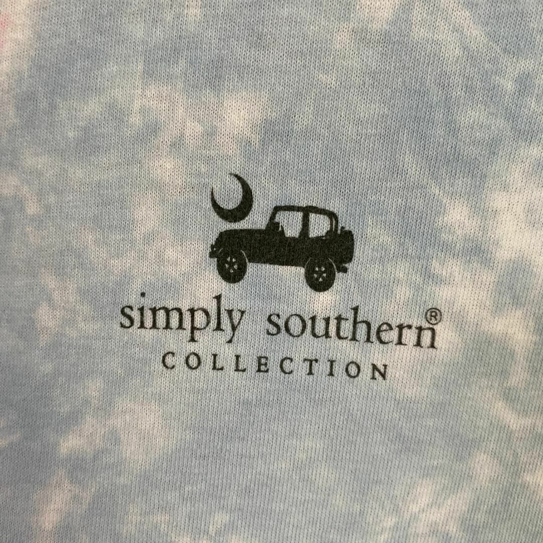 US古着　simply southern　タイダイ　犬　アニマル　半袖　Tシャツ メンズのトップス(Tシャツ/カットソー(半袖/袖なし))の商品写真