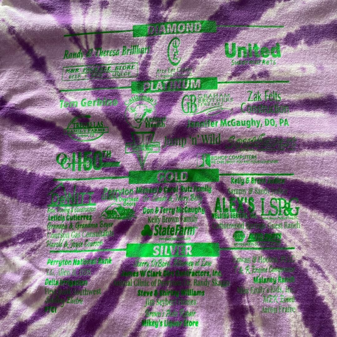 アメリカ古着　企業ロゴ　半袖　Tシャツ　タイダイ　プリント　Mサイズ　I259 メンズのトップス(Tシャツ/カットソー(半袖/袖なし))の商品写真