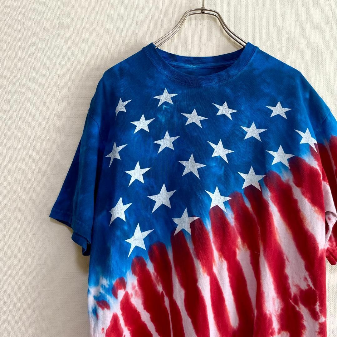 アメリカ古着　LIQUID BLUE　リキッドブルー　星条旗　半袖　Tシャツ メンズのトップス(Tシャツ/カットソー(半袖/袖なし))の商品写真