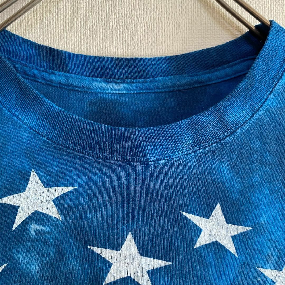 アメリカ古着　LIQUID BLUE　リキッドブルー　星条旗　半袖　Tシャツ メンズのトップス(Tシャツ/カットソー(半袖/袖なし))の商品写真