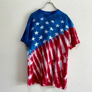 アメリカ古着　LIQUID BLUE　リキッドブルー　星条旗　半袖　Tシャツ(Tシャツ/カットソー(半袖/袖なし))