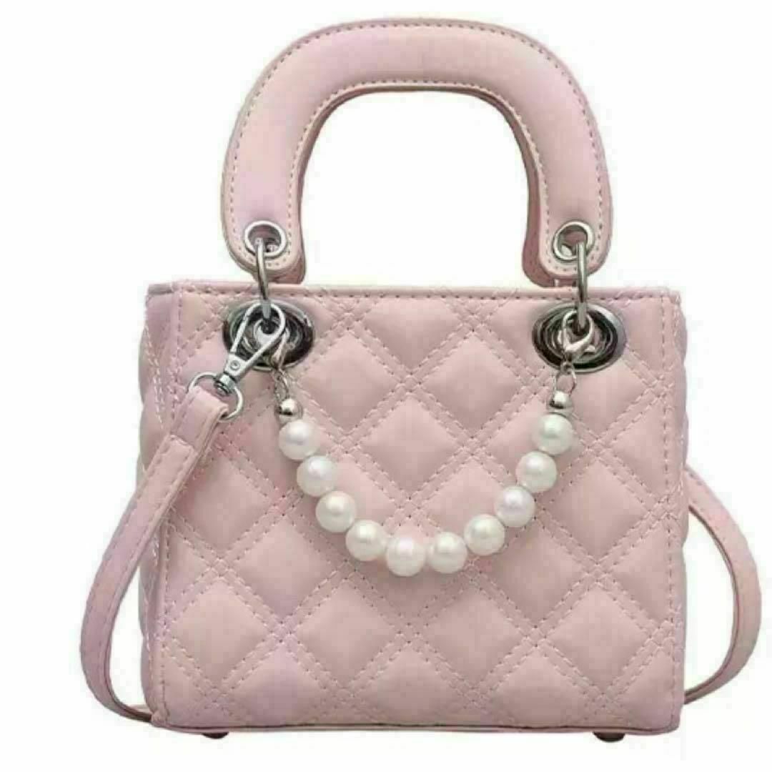 新品　レディース　ショルダー　ピンク　韓国　バッグ　ミニ　ハンド　上品　春　夏 レディースのバッグ(ショルダーバッグ)の商品写真