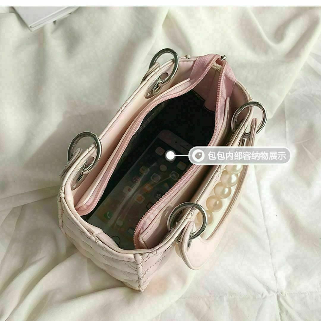 新品　レディース　ショルダー　ピンク　韓国　バッグ　ミニ　ハンド　上品　春　夏 レディースのバッグ(ショルダーバッグ)の商品写真