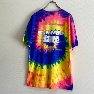 Hanes - アメリカ古着　タイダイ　半袖　Tシャツ　スパイラル　ヘビーウェイト　I261