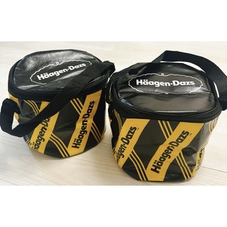 ハーゲンダッツ(Haagen-Dazs)のハーゲンダッツ クーラーバッグ 2つセット  保冷バッグ 黒(弁当用品)