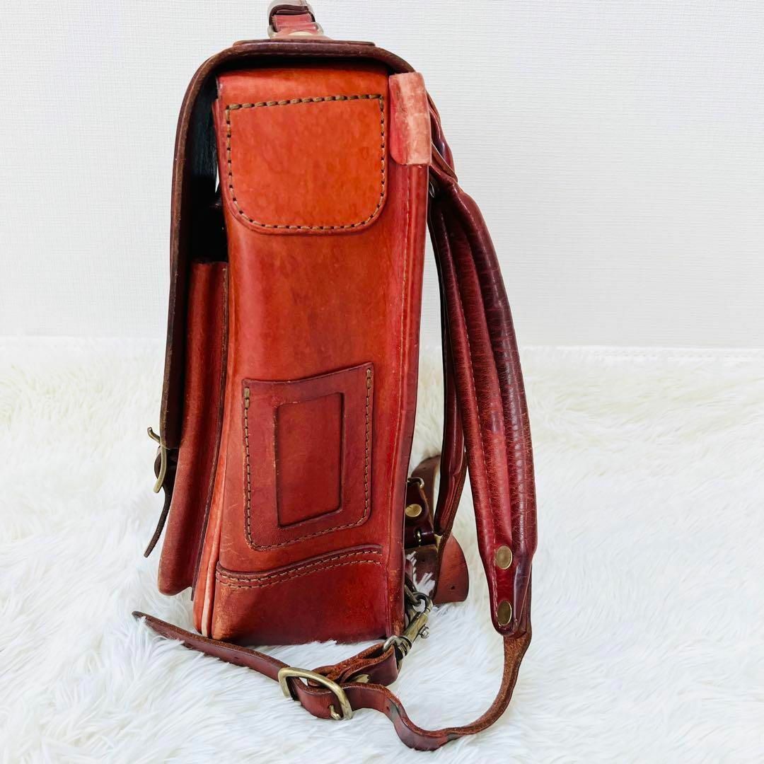 HERZ(ヘルツ)のHERZ ランドセル　リュック　ヘルツ　 レッド　ランドセル玉縫い レディースのバッグ(リュック/バックパック)の商品写真