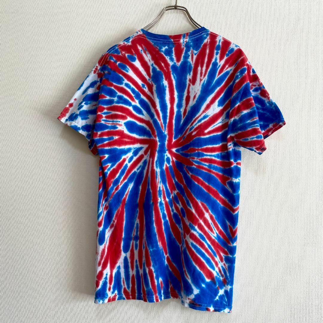 アメリカ古着　半袖　Tシャツ　タイダイ　プリント　一点物　US古着　I263 メンズのトップス(Tシャツ/カットソー(半袖/袖なし))の商品写真