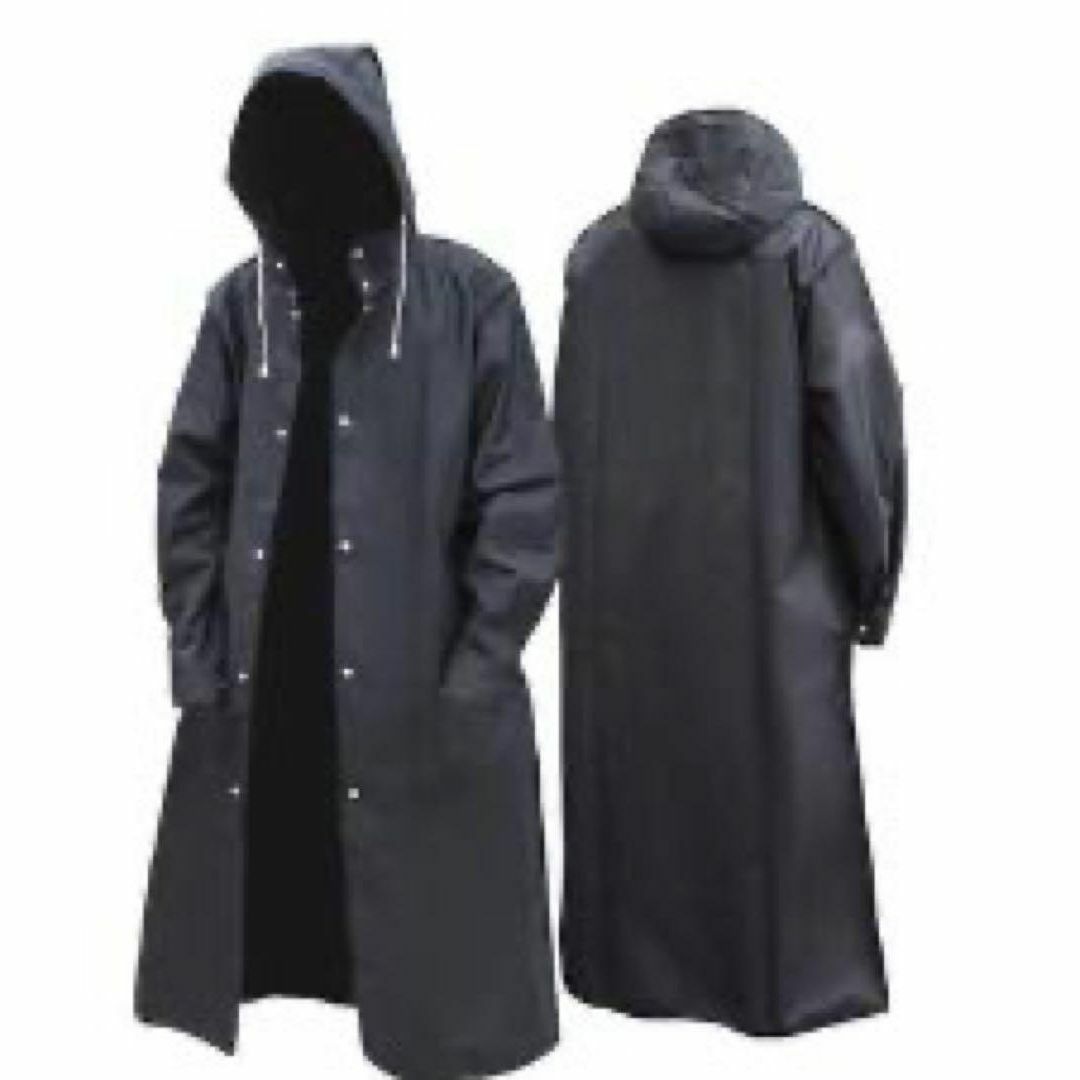 レインコート 3XL ロング丈 カッパ 雨具 防水 通学 前開き　男女兼用 メンズのジャケット/アウター(その他)の商品写真