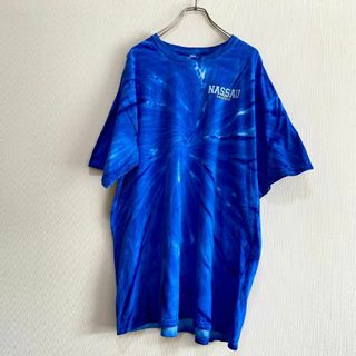 アメリカ古着　ナッソー　バハマ　半袖　Tシャツ　タイダイ　XLサイズ　I268(Tシャツ/カットソー(半袖/袖なし))