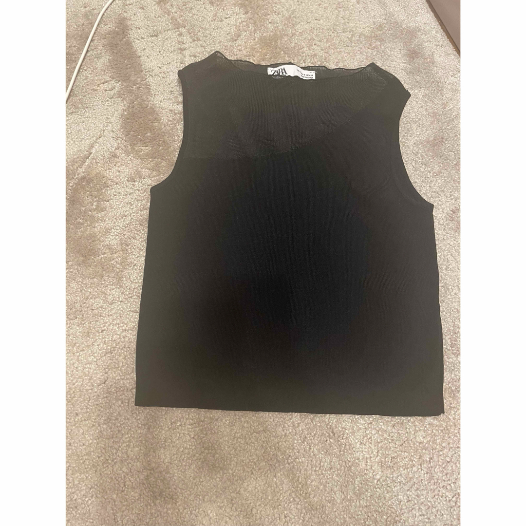 ZARA(ザラ)のZARA クロップドタンクトップ S メンズのトップス(Tシャツ/カットソー(半袖/袖なし))の商品写真