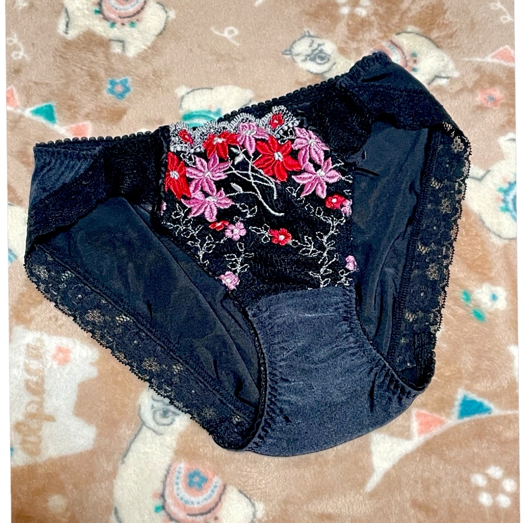 Triumph(トリンプ)の未使用 トリンプ ショーツ 花柄 レース 刺繍 Mサイズ レディースの下着/アンダーウェア(ショーツ)の商品写真