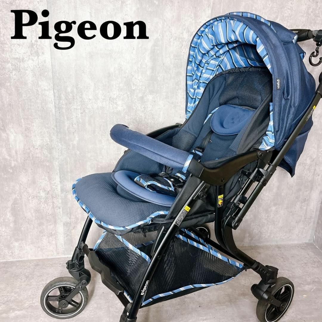 Pigeon(ピジョン)の美品　ピジョン　A型ベビーカー　ランフィリノン　軽量　両対面式　生後1ヶ月〜 キッズ/ベビー/マタニティの外出/移動用品(ベビーカー/バギー)の商品写真