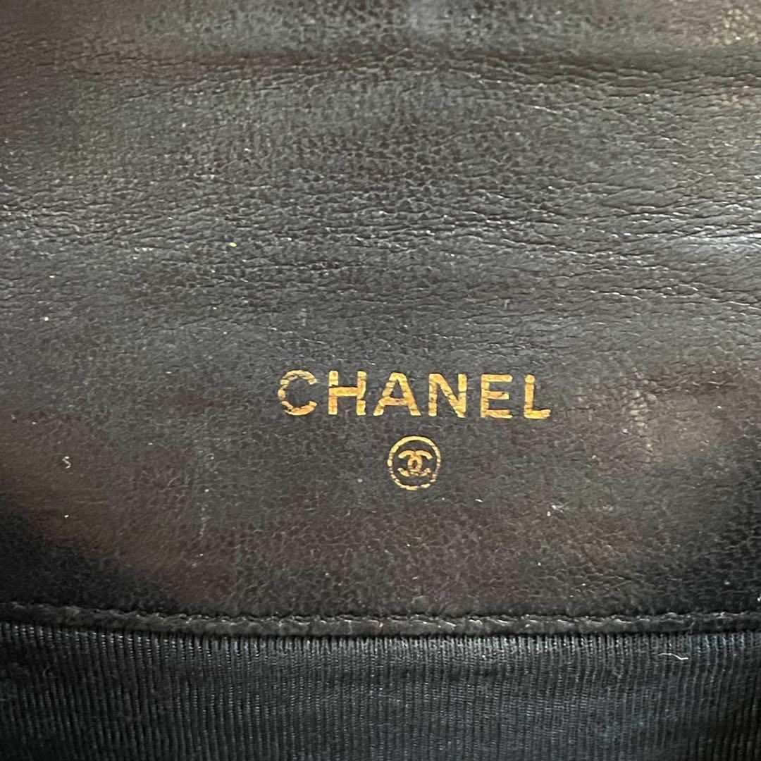 CHANEL(シャネル)のシャネル ビコローレ レザー ラムスキン コインケース 小銭入れ 財布 黒 レディースのファッション小物(コインケース)の商品写真