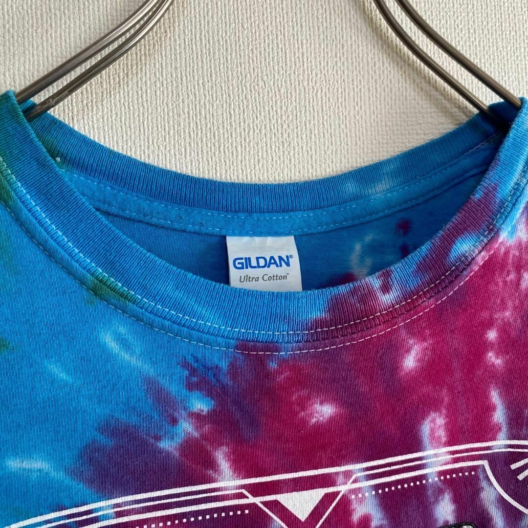 GILDAN(ギルタン)のアメリカ古着　タイダイ　半袖　Tシャツ　カラフル　マルチカラー　一点物　I281 メンズのトップス(Tシャツ/カットソー(半袖/袖なし))の商品写真