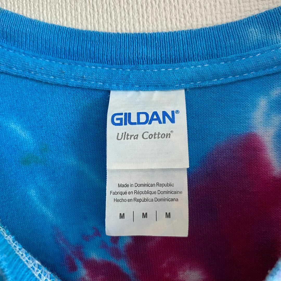 GILDAN(ギルタン)のアメリカ古着　タイダイ　半袖　Tシャツ　カラフル　マルチカラー　一点物　I281 メンズのトップス(Tシャツ/カットソー(半袖/袖なし))の商品写真