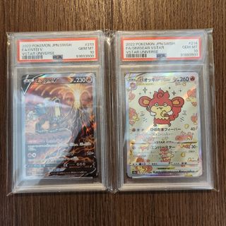 PSA10 エンテイV＆バオッキーVstar SAR Vstarユニバース(シングルカード)