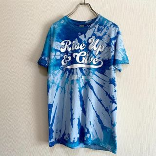 ギルタン(GILDAN)のアメリカ古着　企業　ロゴ　プリント　半袖　Ｔシャツ　タイダイ　I284(Tシャツ/カットソー(半袖/袖なし))