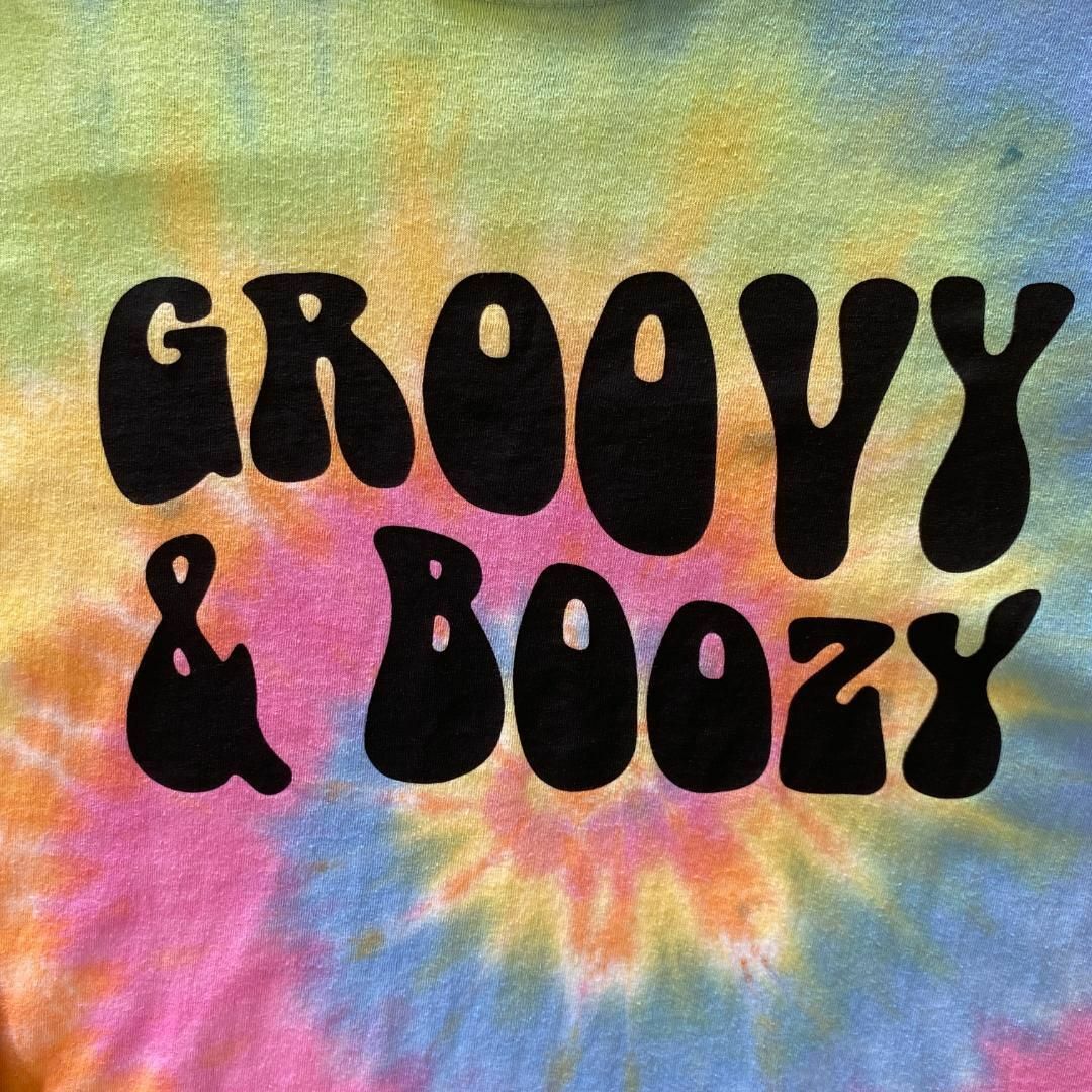 アメリカ古着　GROOVY & BOOZY 半袖　Tシャツ　タイダイ　I289 メンズのトップス(Tシャツ/カットソー(半袖/袖なし))の商品写真