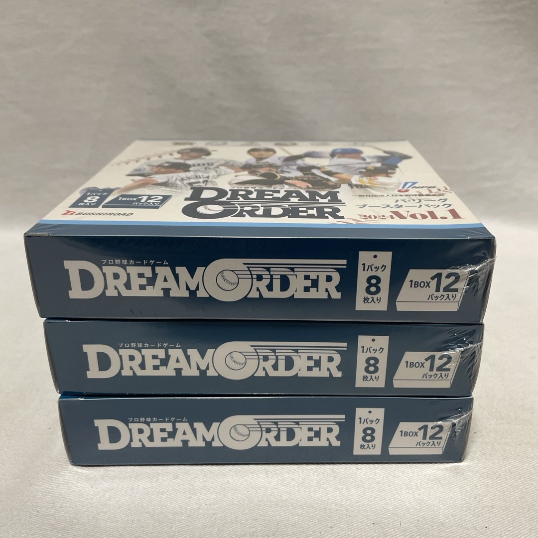 BUSHIROAD(ブシロード)のDREAM ORDER パ・リーグ ブースター 2024 Vol.1  3BOX エンタメ/ホビーのトレーディングカード(Box/デッキ/パック)の商品写真