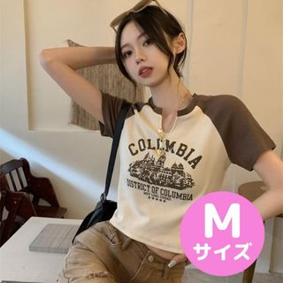 【人気】レディース Tシャツ 半袖 可愛い おしゃれ スリット 体系カバー 韓国(Tシャツ(半袖/袖なし))