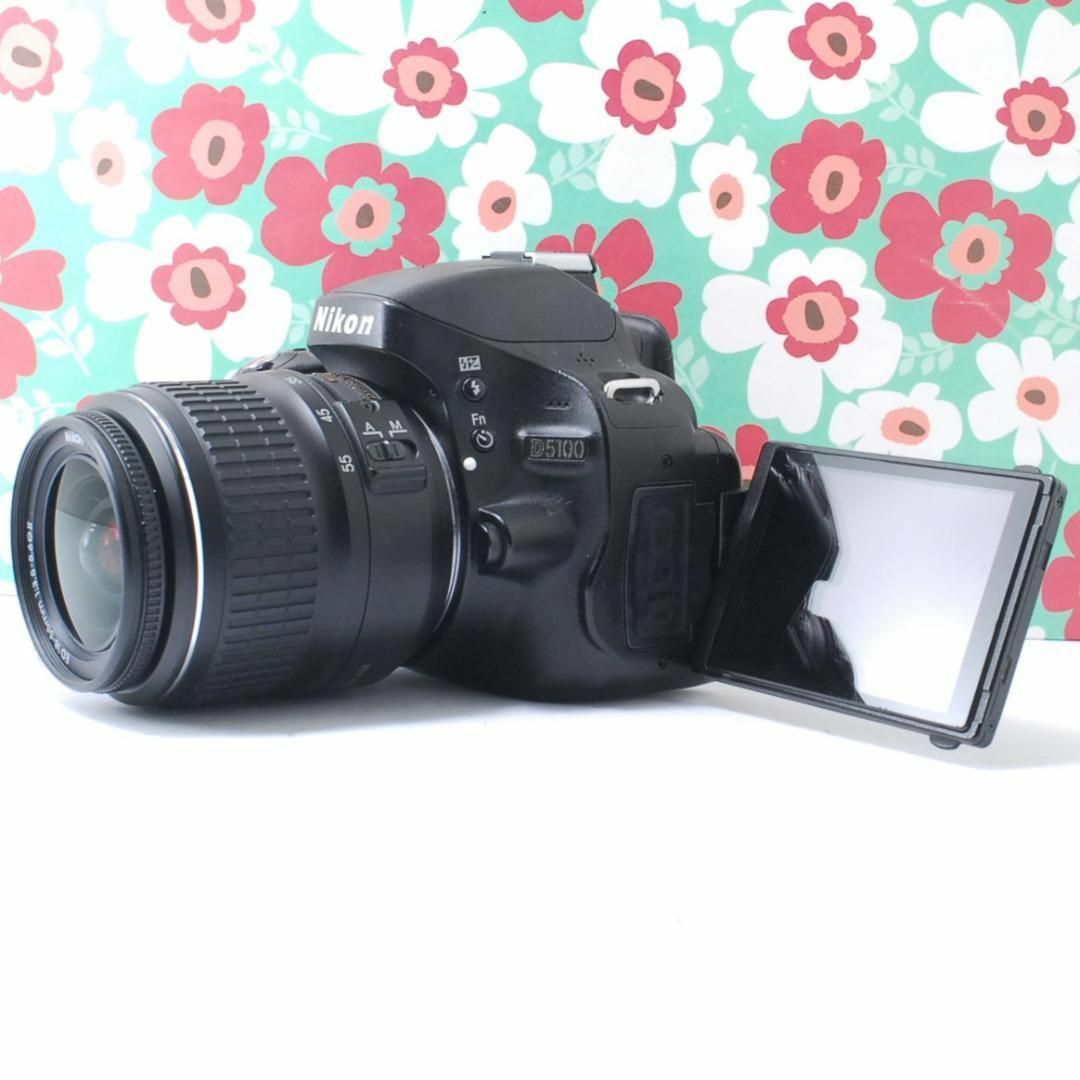 Nikon(ニコン)の❤️初心者オススメ❤️スマホ転送OK❤Nikon D5100❤️自撮,動画OK❤ スマホ/家電/カメラのカメラ(デジタル一眼)の商品写真