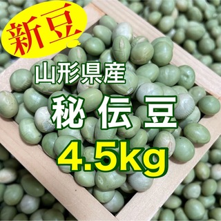 【新豆】山形県産青大豆 秘伝豆 4.5kg(野菜)