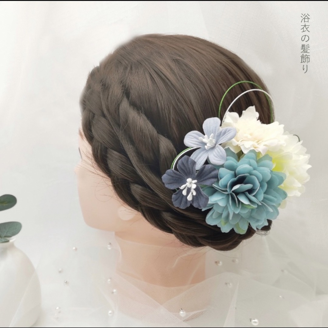 ヘア 飾り ヘア飾り 花 結婚式 卒業式 卒園式 発表会 成人式 ヘアセット レディースの水着/浴衣(和装小物)の商品写真