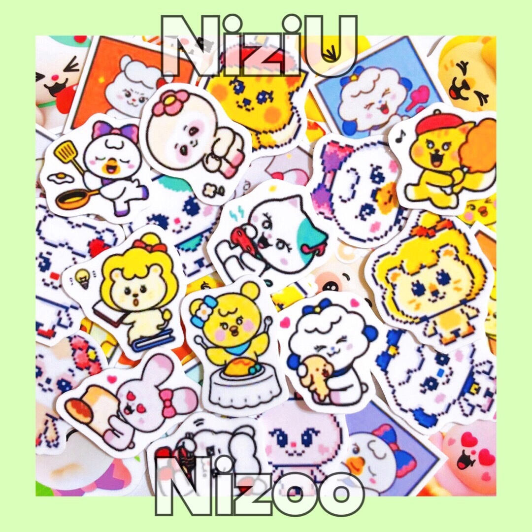 NiziU(ニジュー)のNiziU ニジユー Nizoo フレークシール シール エンタメ/ホビーのタレントグッズ(アイドルグッズ)の商品写真