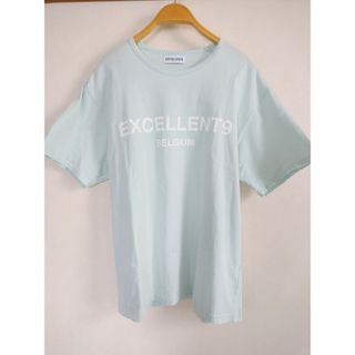 美品 excellent9 エクセレントナイン ミントブルー L(Tシャツ/カットソー(半袖/袖なし))