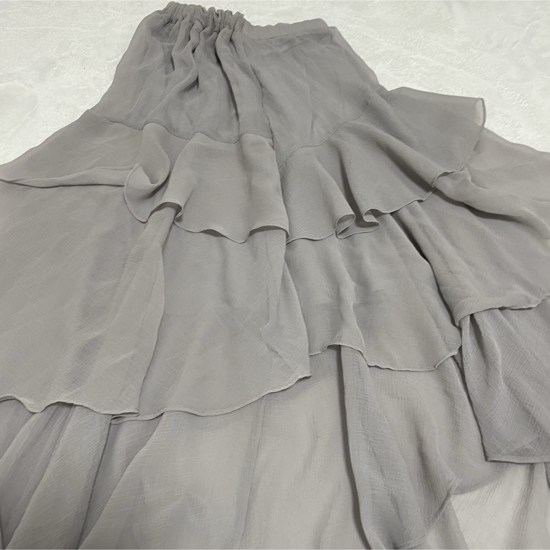 Chico チコ イレヘム　ティアードスカート　フリフリ レディースのスカート(ロングスカート)の商品写真