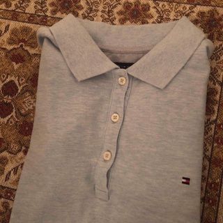 tommy light blue polo